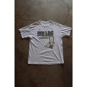 Adidas Dallas Mavericks 2011 NBA Finals Men's White T-Shirt - L
